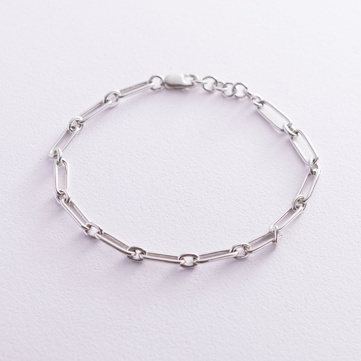 Silver chain bracelet