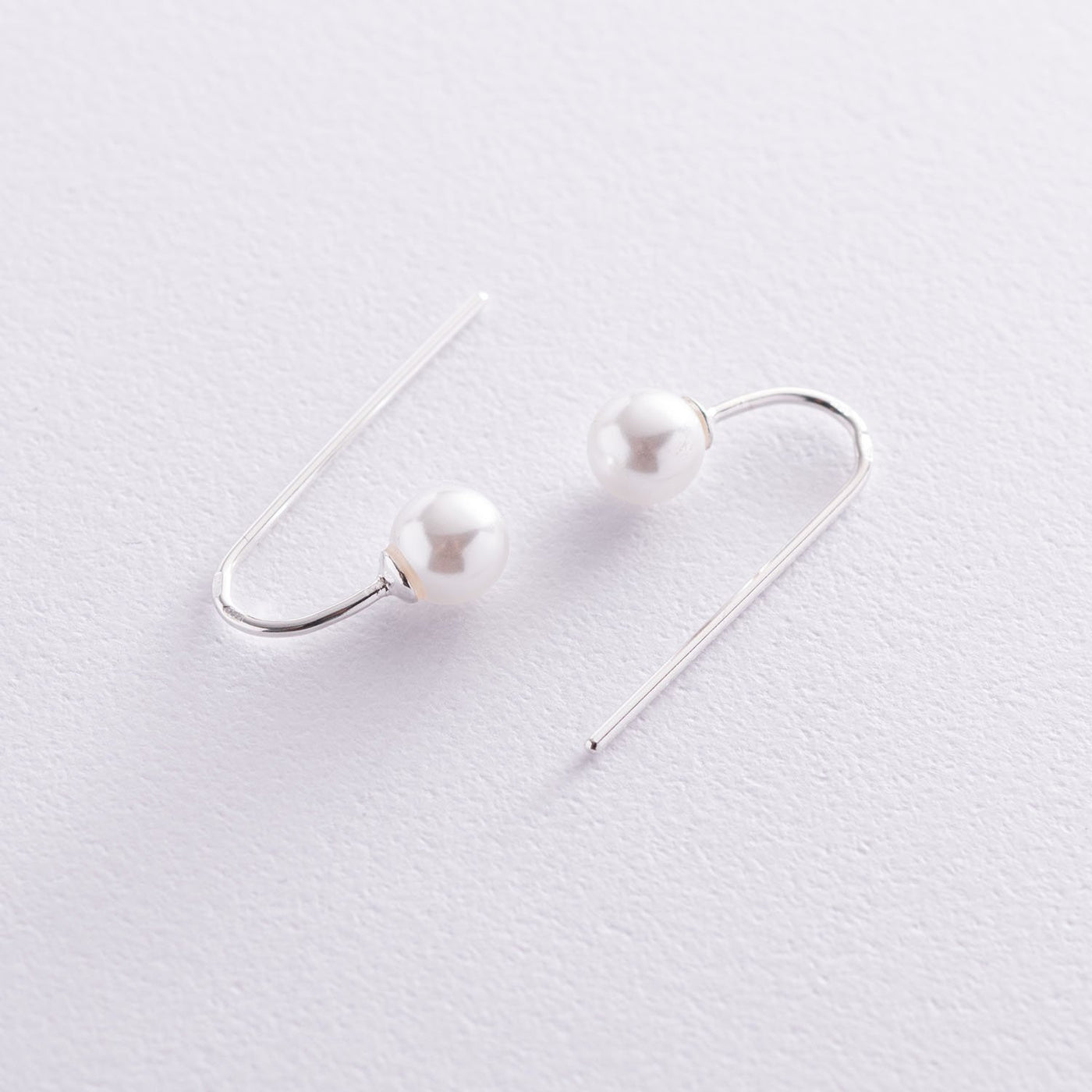 Silver earrings Elegance with pearls