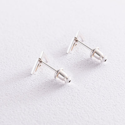 Silver Mountains Stud Earrings