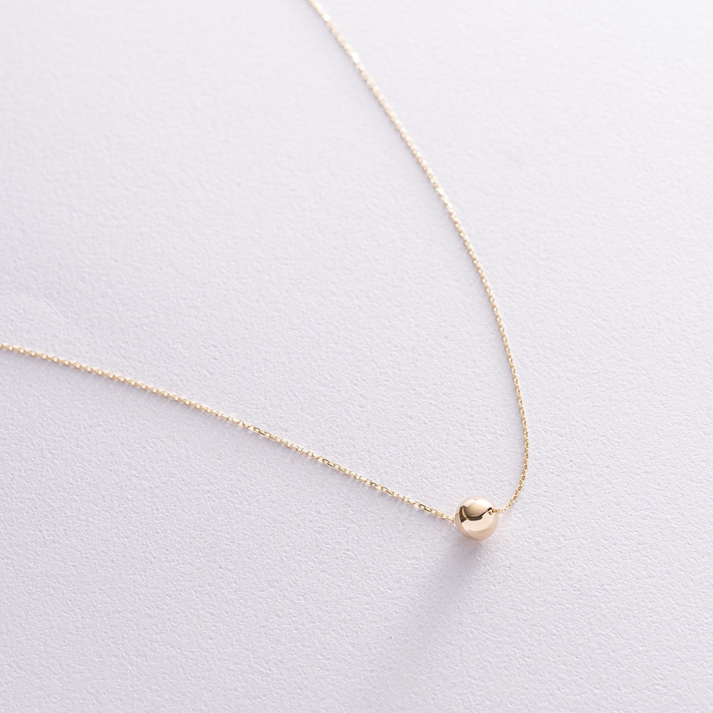 Yellow Gold Ball Necklace