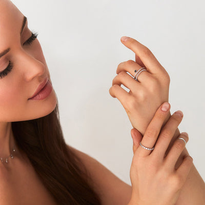 White Gold Minimalist Ring