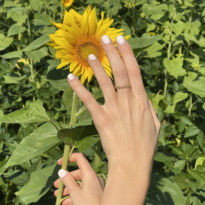 Golden leaves ring