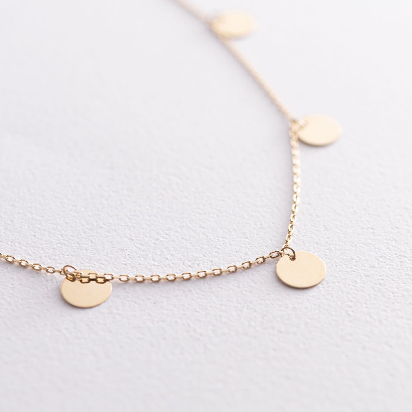 Gold coins necklace