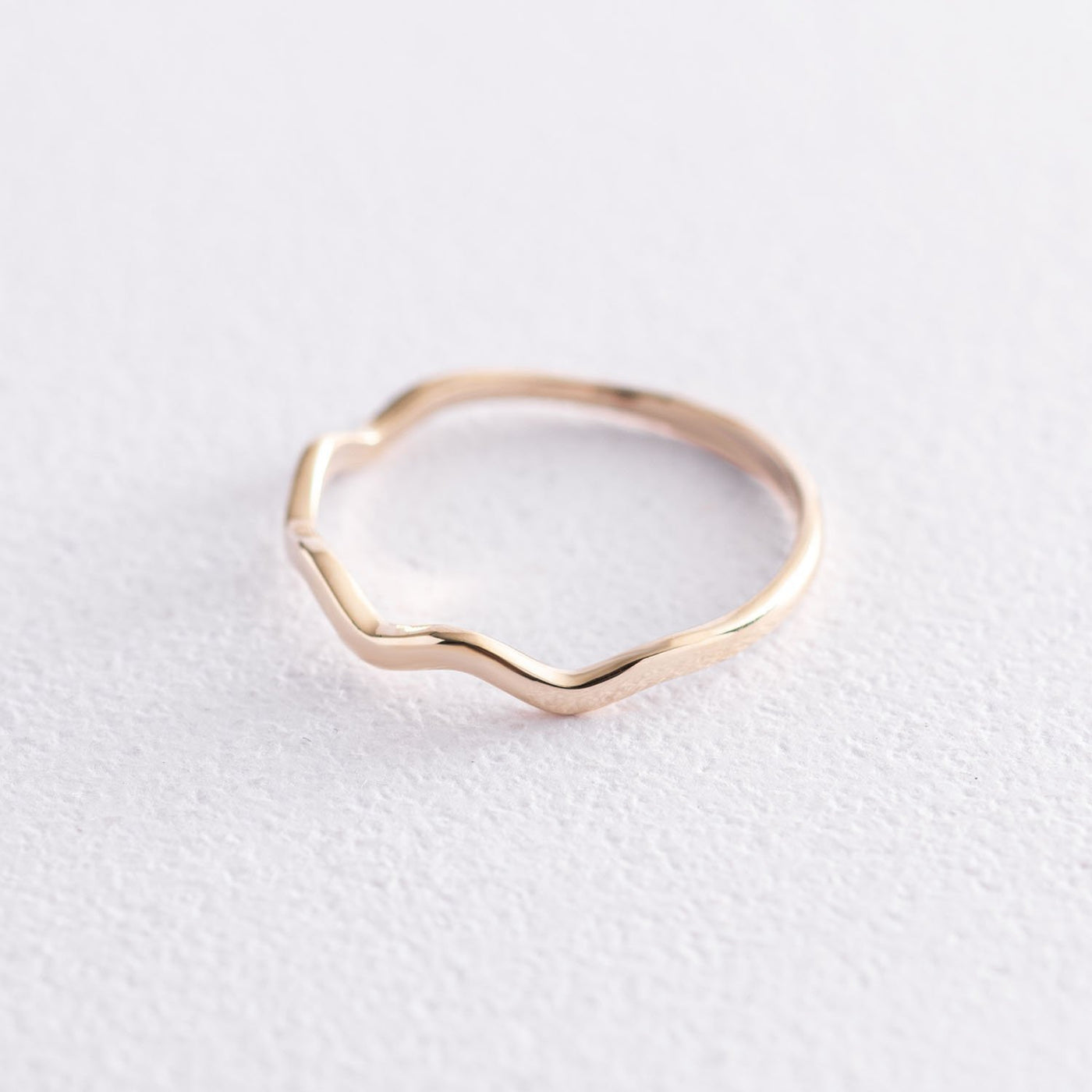 Yellow Gold Wave Ring