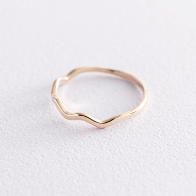 Yellow Gold Wave Ring