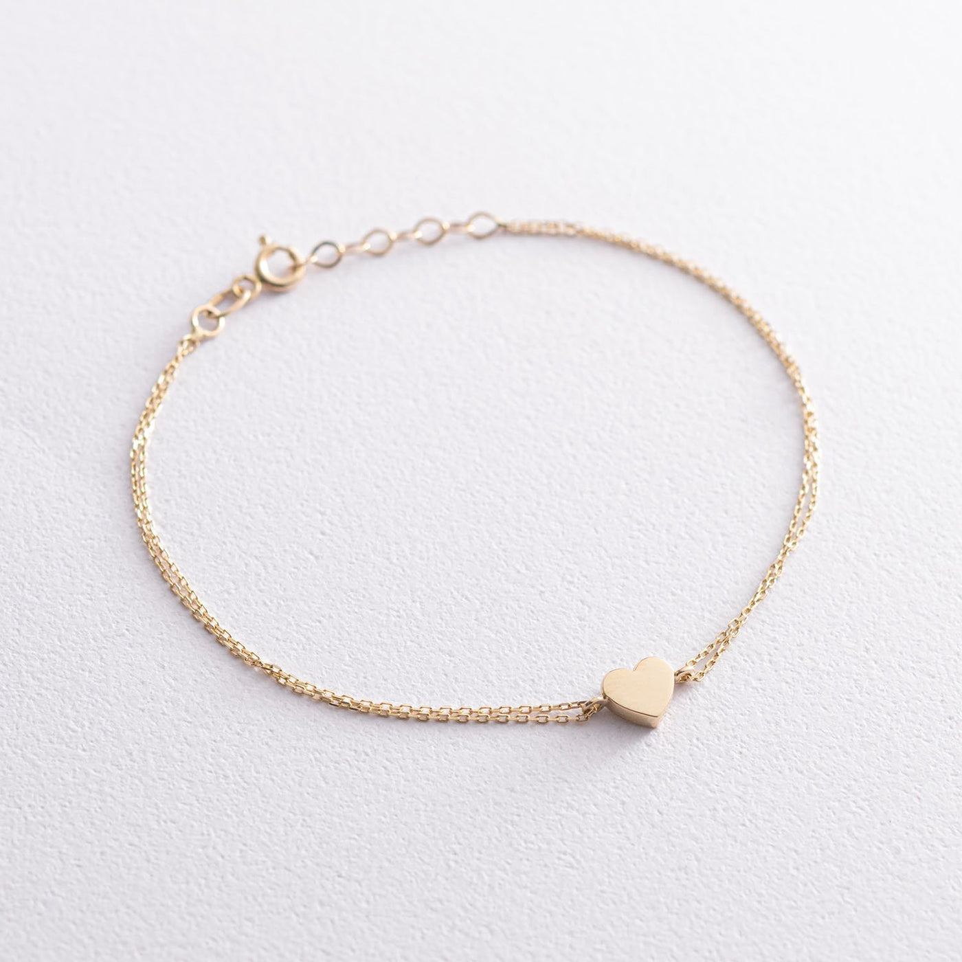 Yellow Gold Heart Bracelet