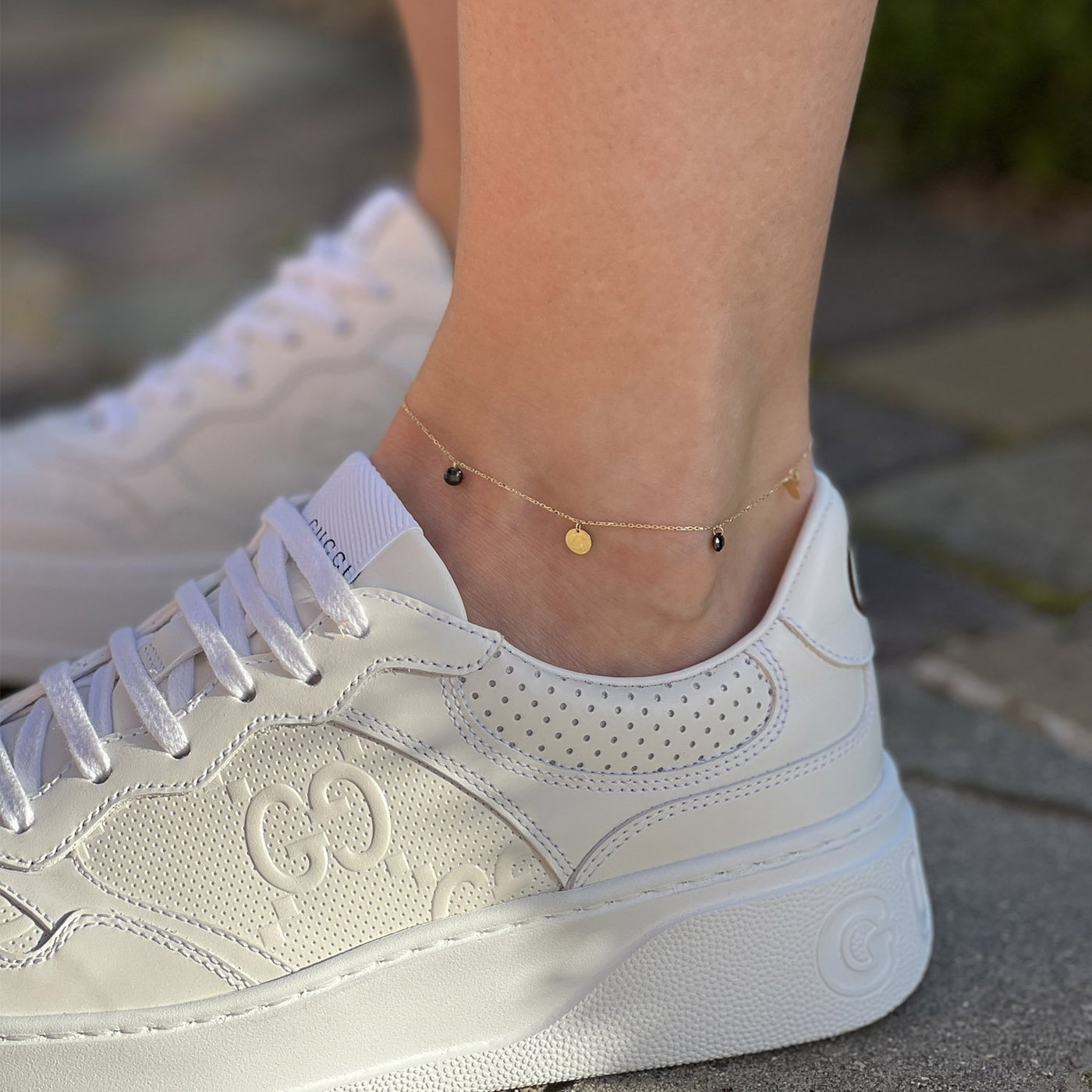 Ankle Bracelet Hearts & Coins