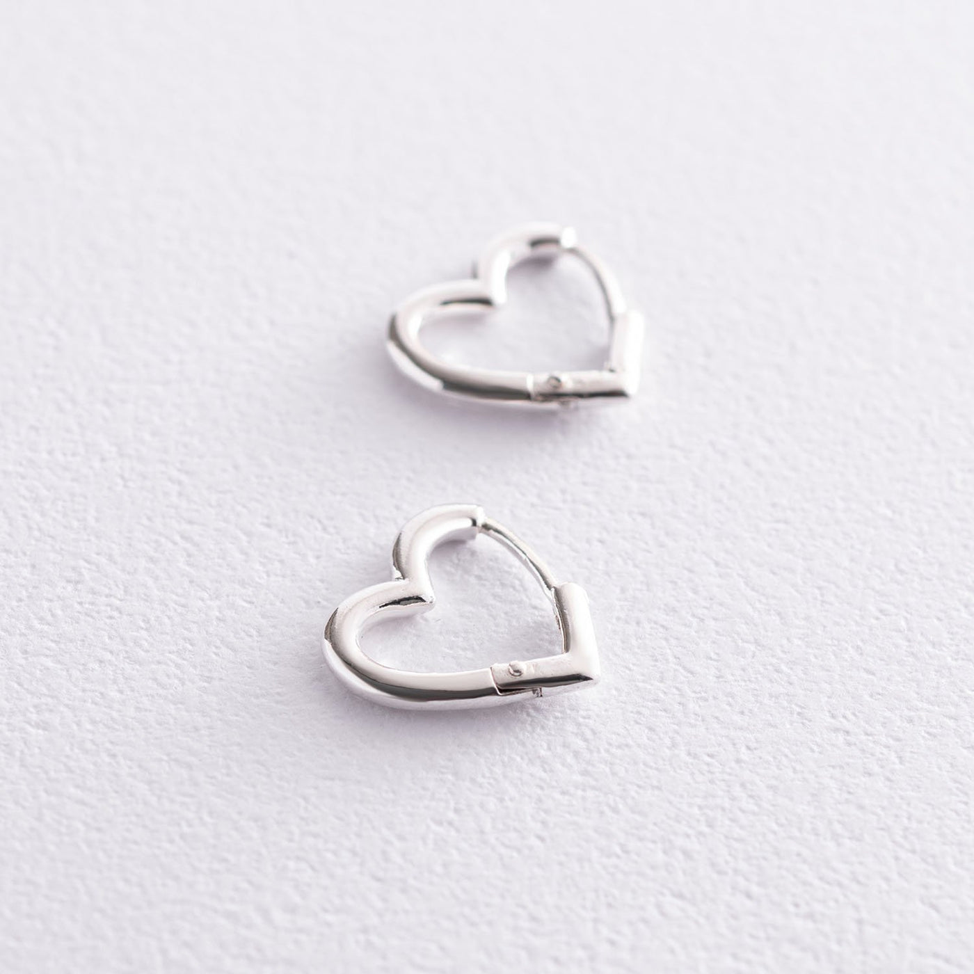 Silver Heart Earrings