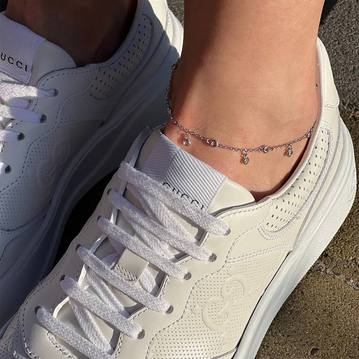 Ankle Bracelet (Cubic Zirconia)