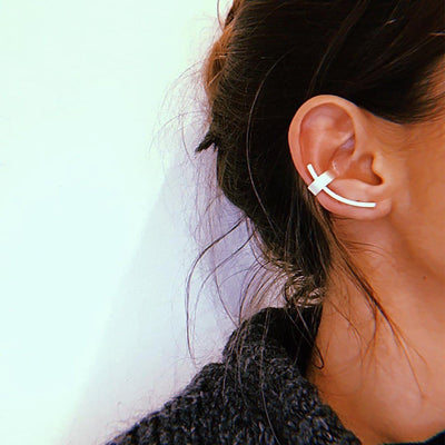 Silver Ear Cuff Earring Touch