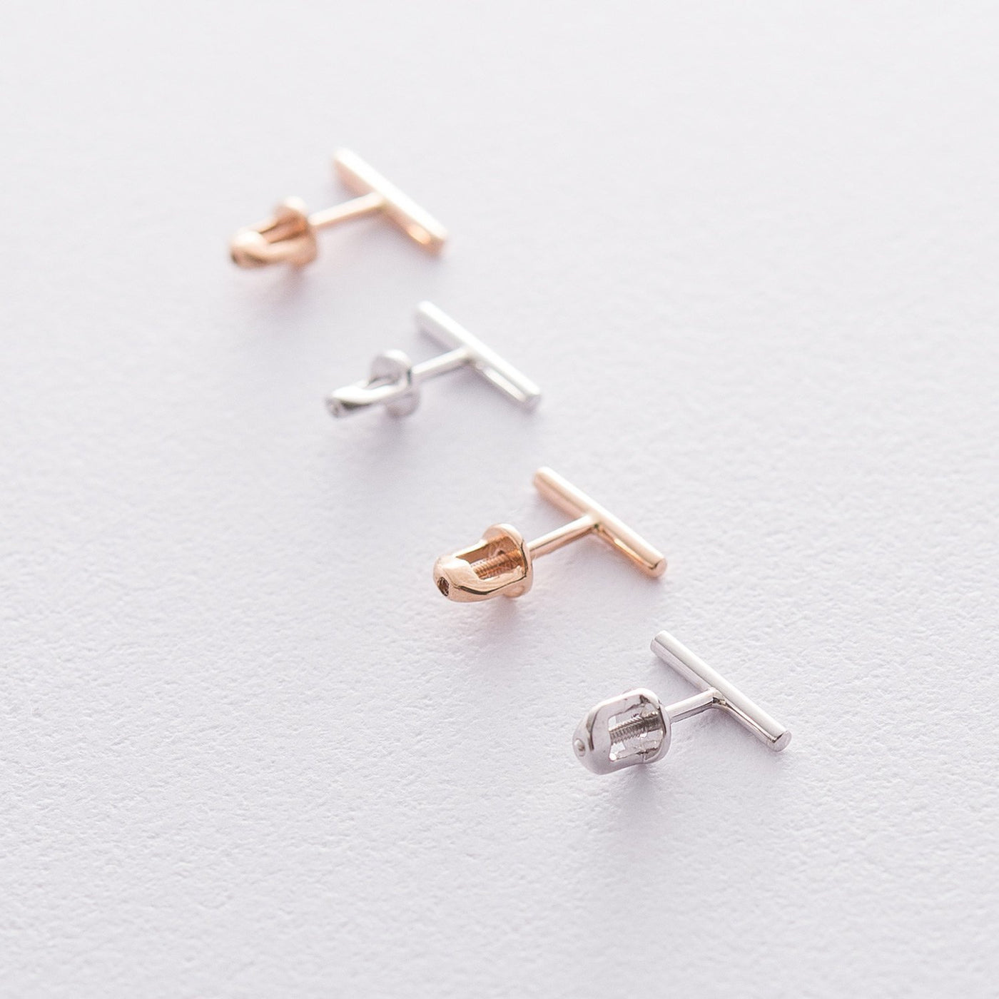 Gold Stud Earrings Minimal