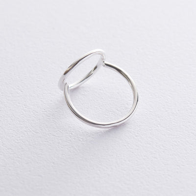 Silver circle ring