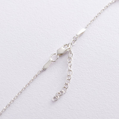 Silver big circle necklace