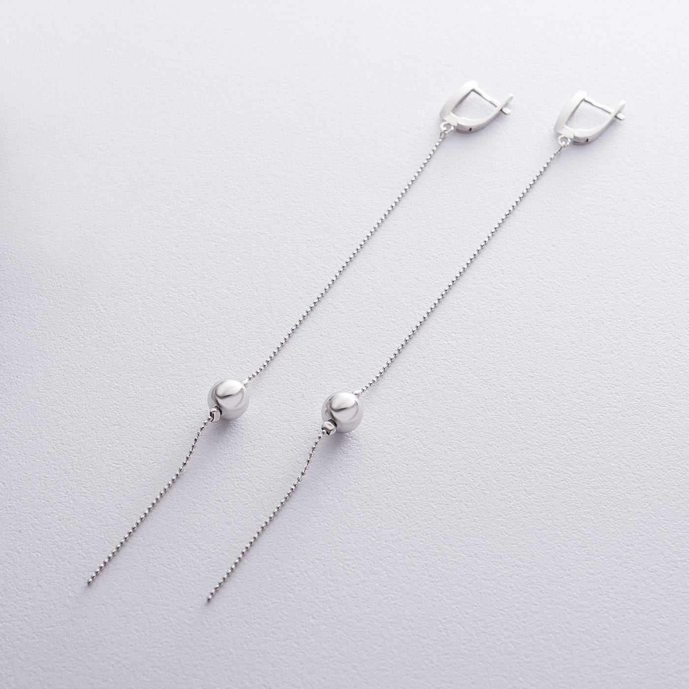 Silver earrings Balls