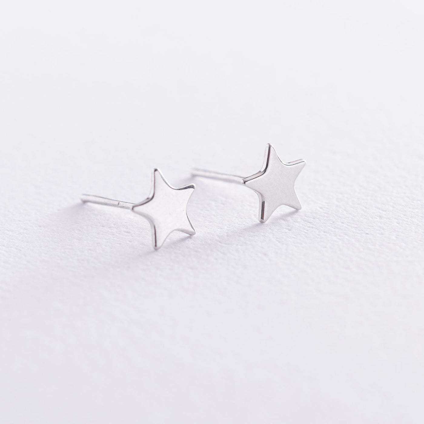 Silver stud earrings Star