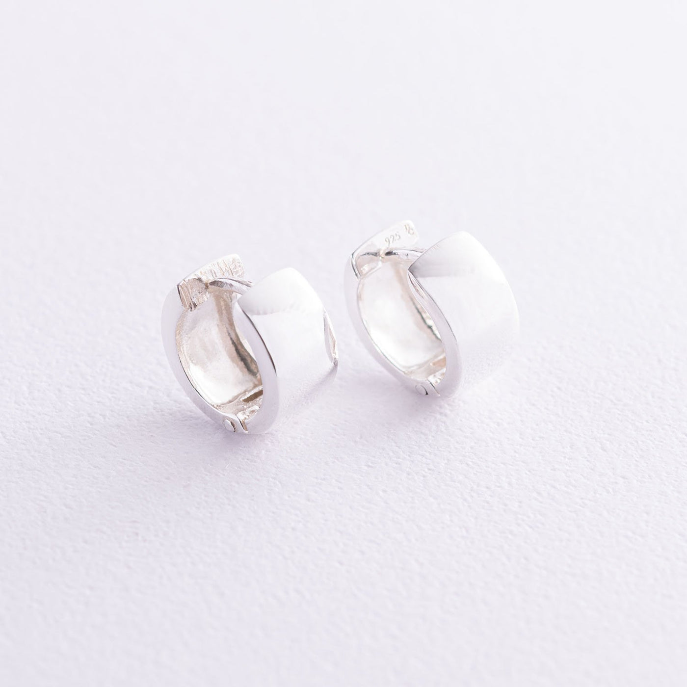 Silver hoop earrings