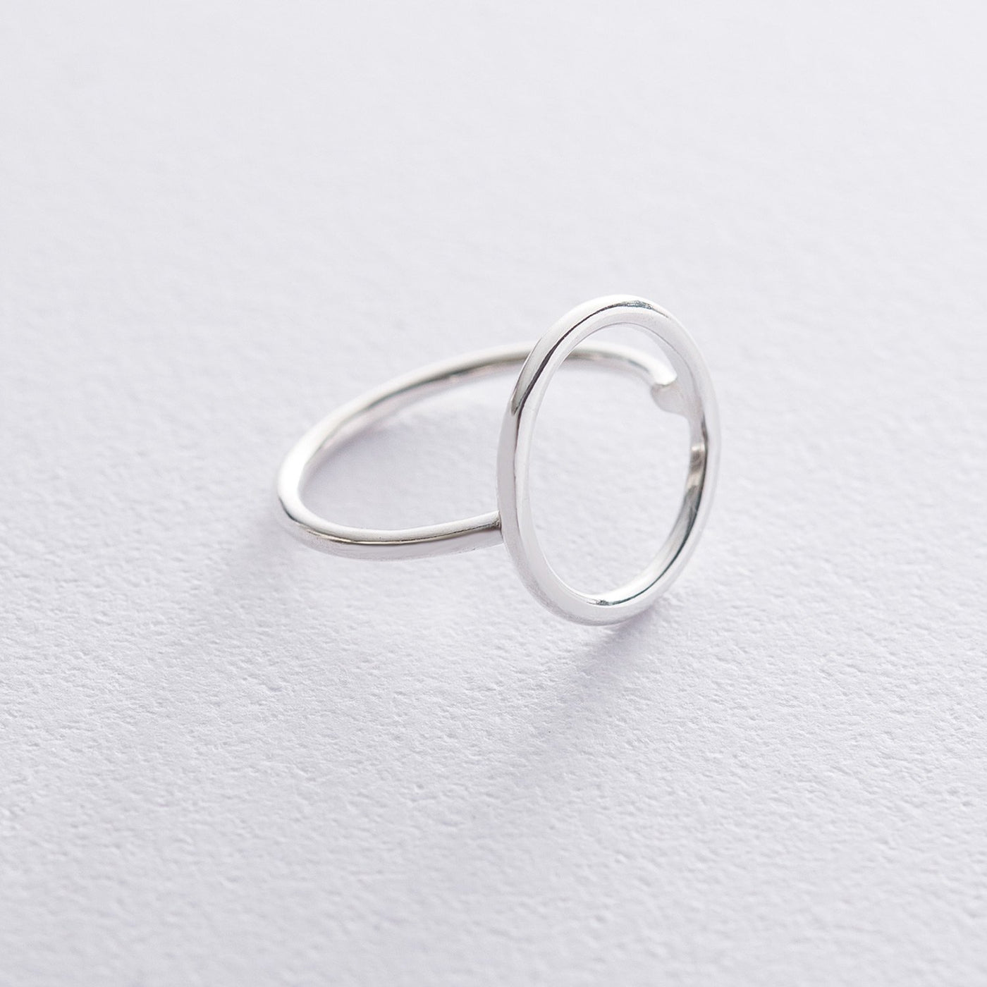 Silver circle ring