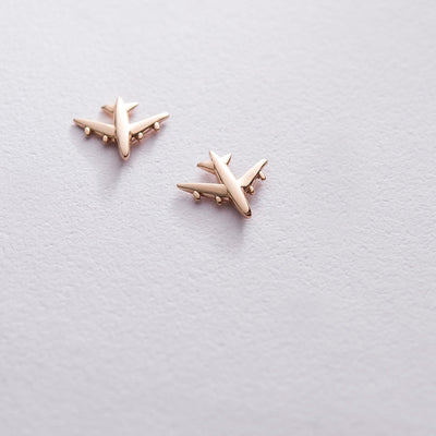 Airplane Stud Earrings