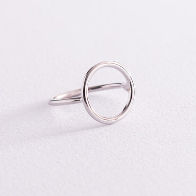 White Gold Circle Ring