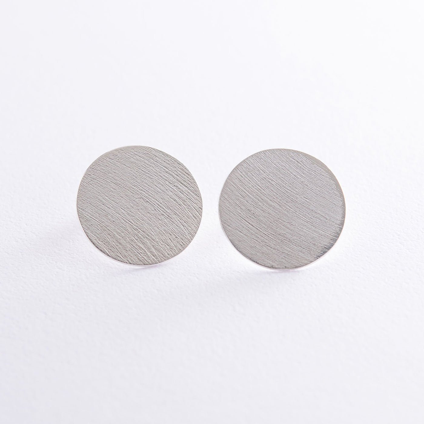 Silver matte earrings Comet 2.1 cm