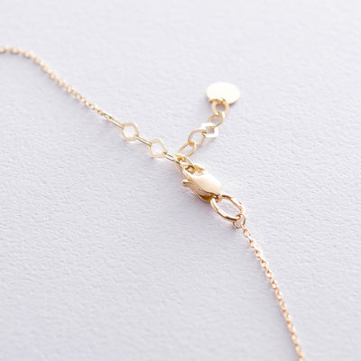 Yellow Gold Clover Necklace