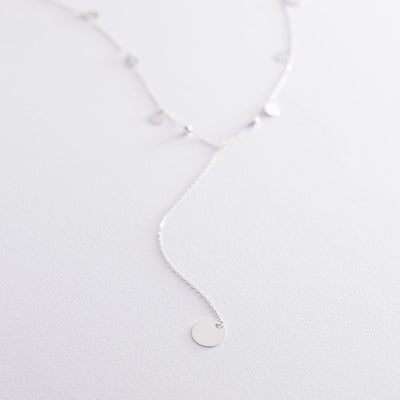 White Gold Raindrops Necklace