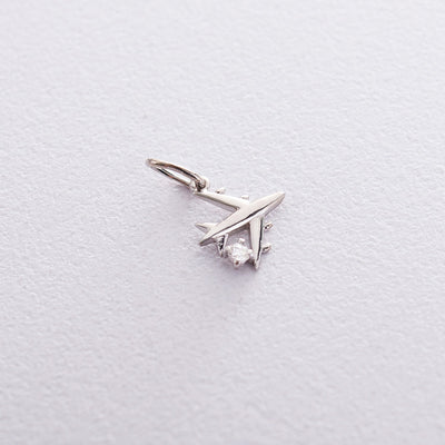 Airplane pendant (cubic zirconia)