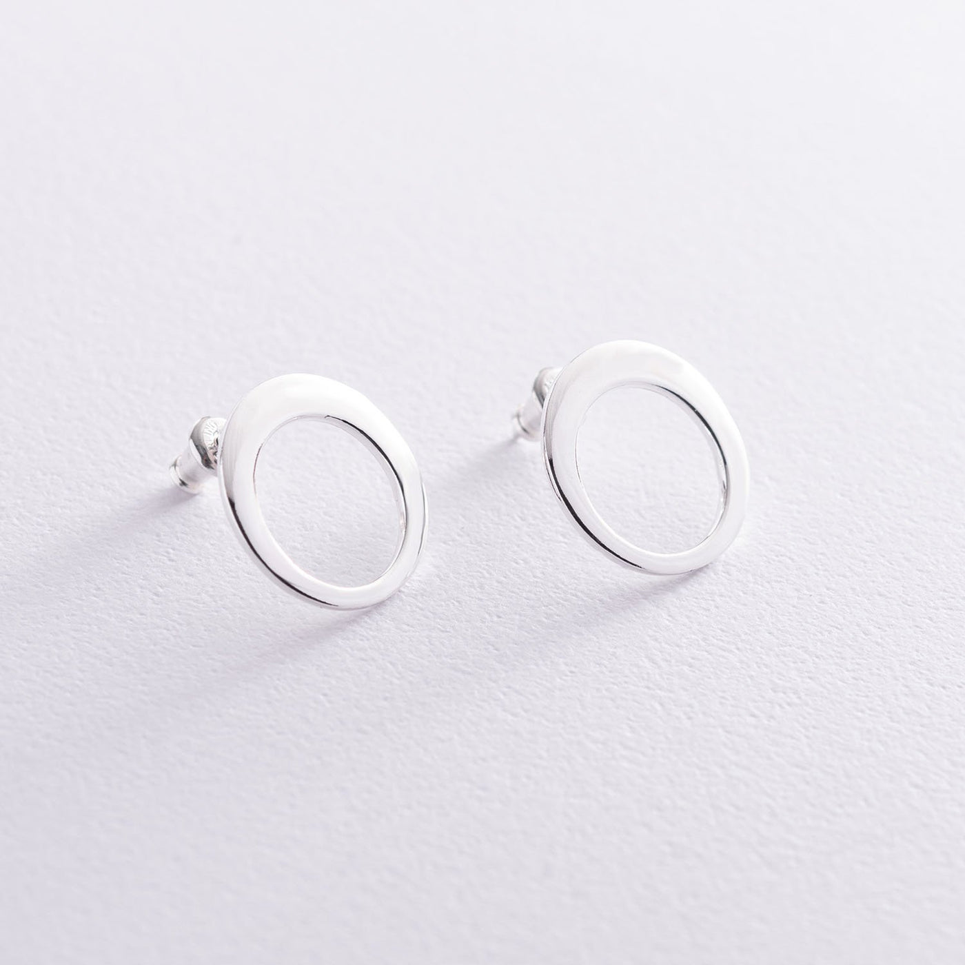 Silver Stud Earrings Orbit