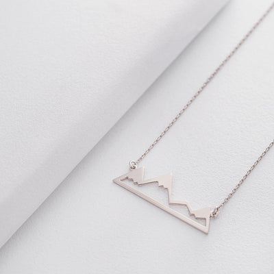 Silver Mountains necklace