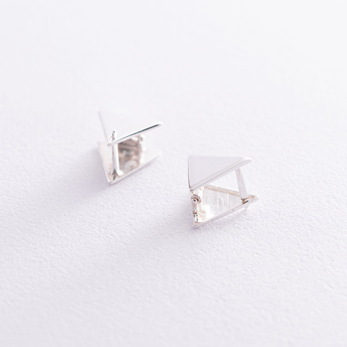 Silver Triangles earrings