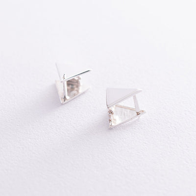 Silver Triangles earrings