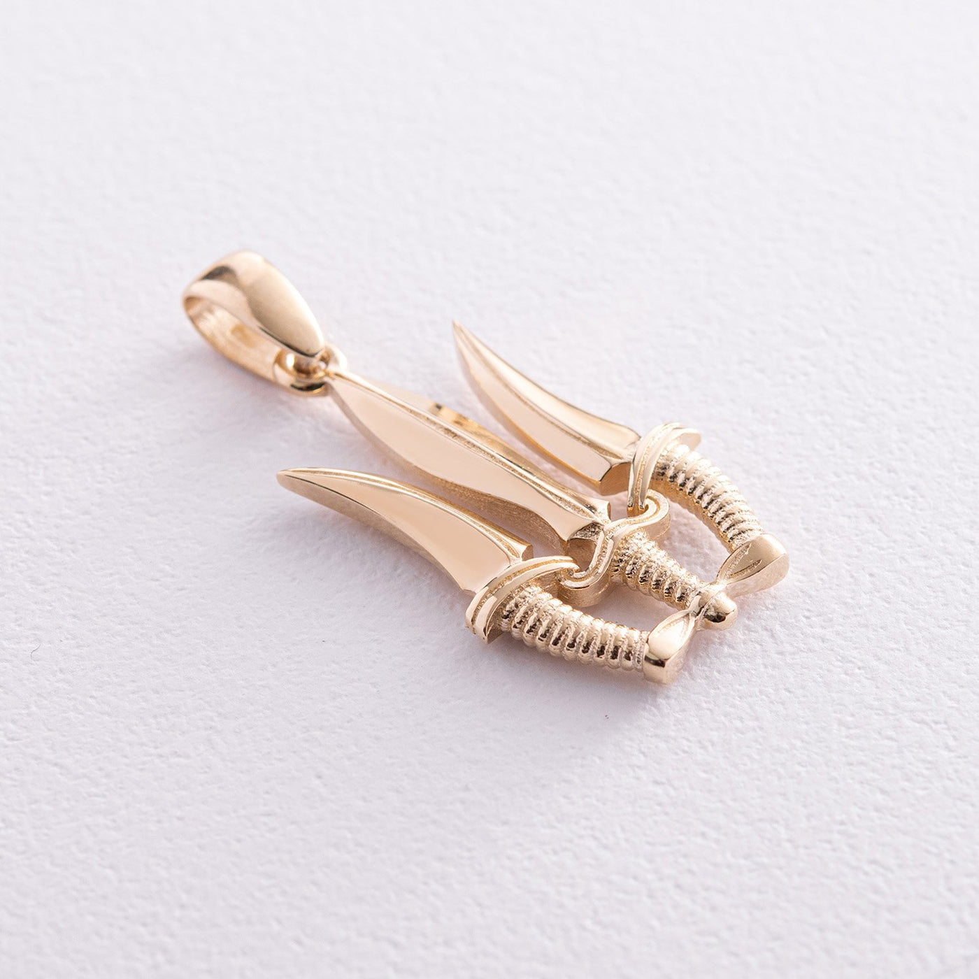 Gold Pendant "Trident with daggers"