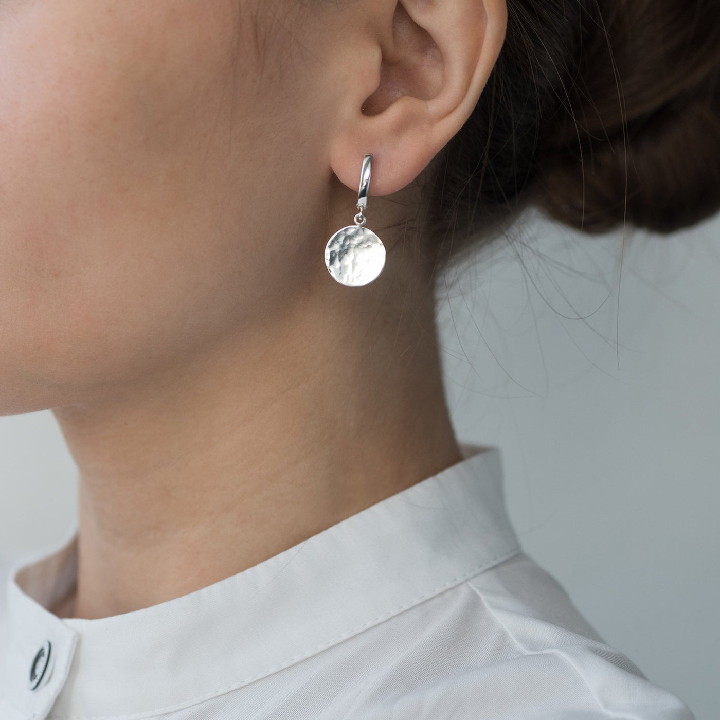 Silver earrings Sunbeams