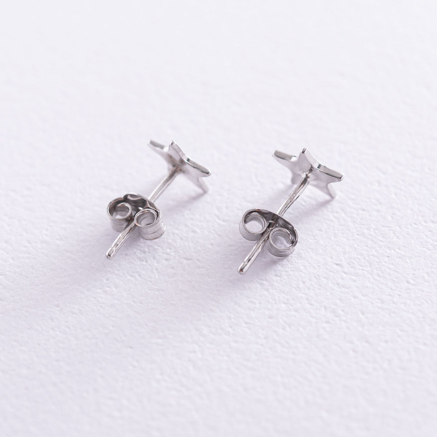 Silver stud earrings Star