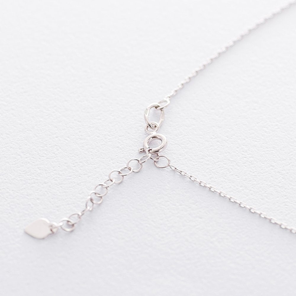 Silver circle necklace