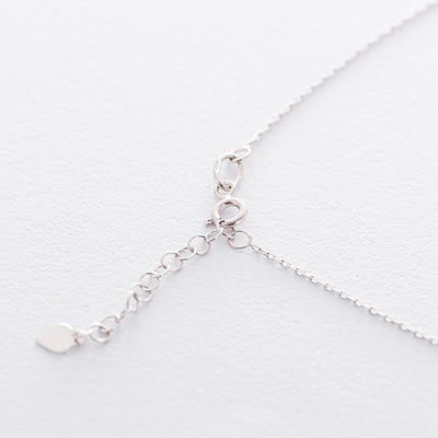 Silver circle necklace