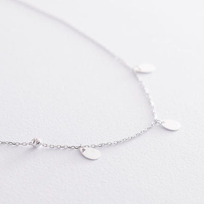 White Gold Raindrops Necklace