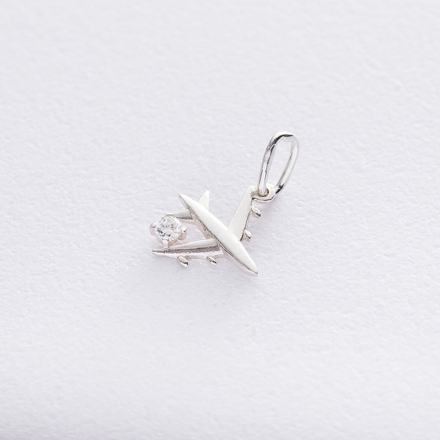 Airplane pendant (cubic zirconia)