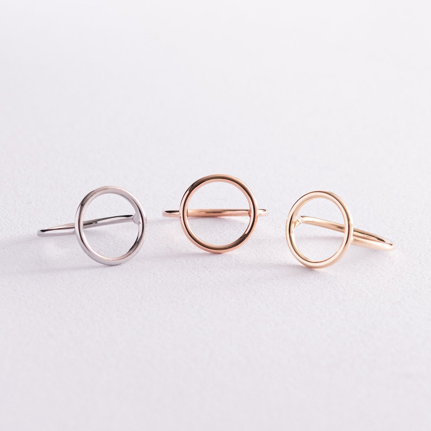 Yellow Gold Circle Ring