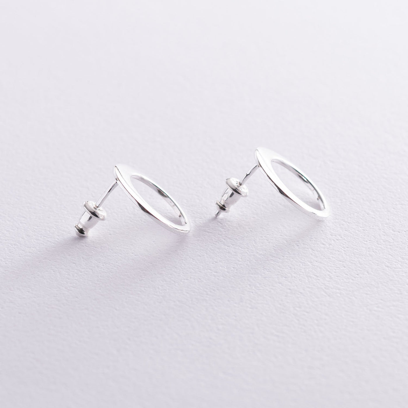 Silver Stud Earrings Orbit