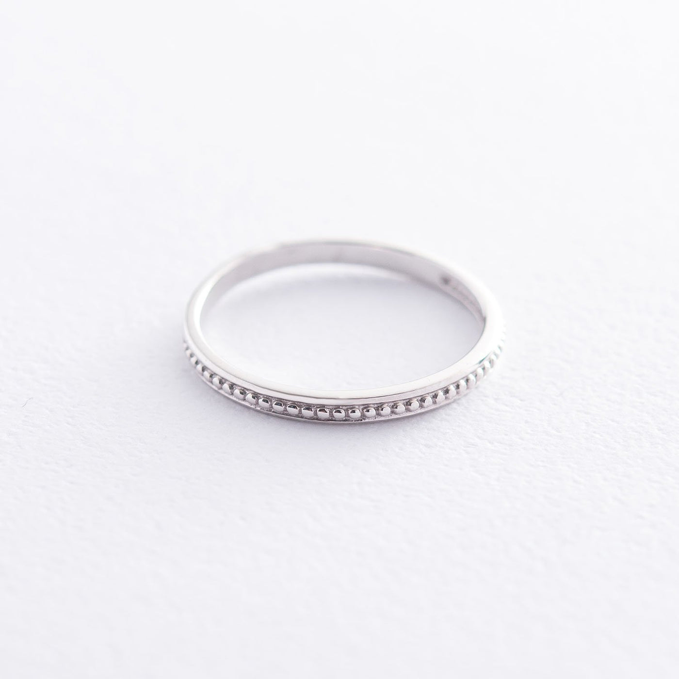 White gold ring