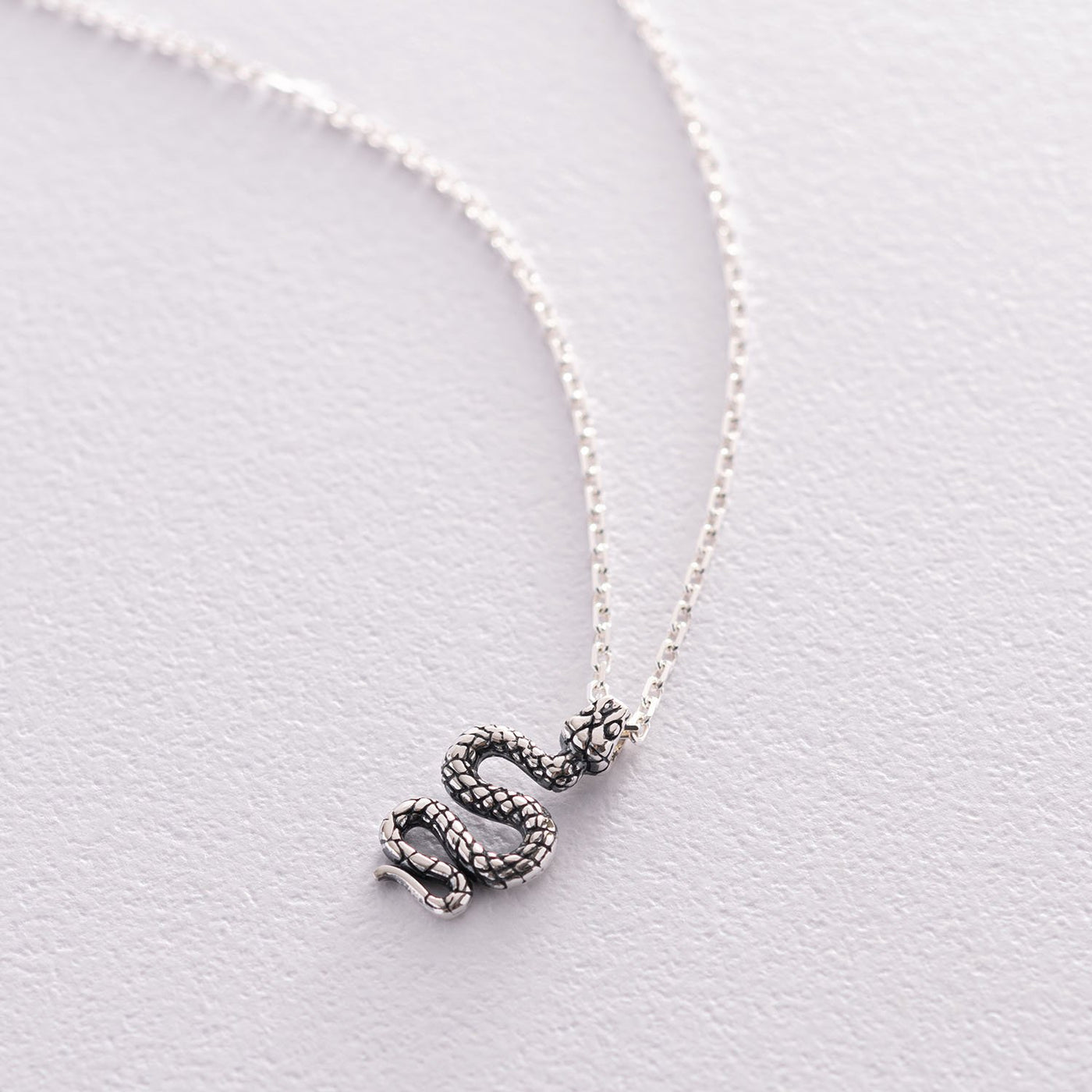 Silver Snake Necklace