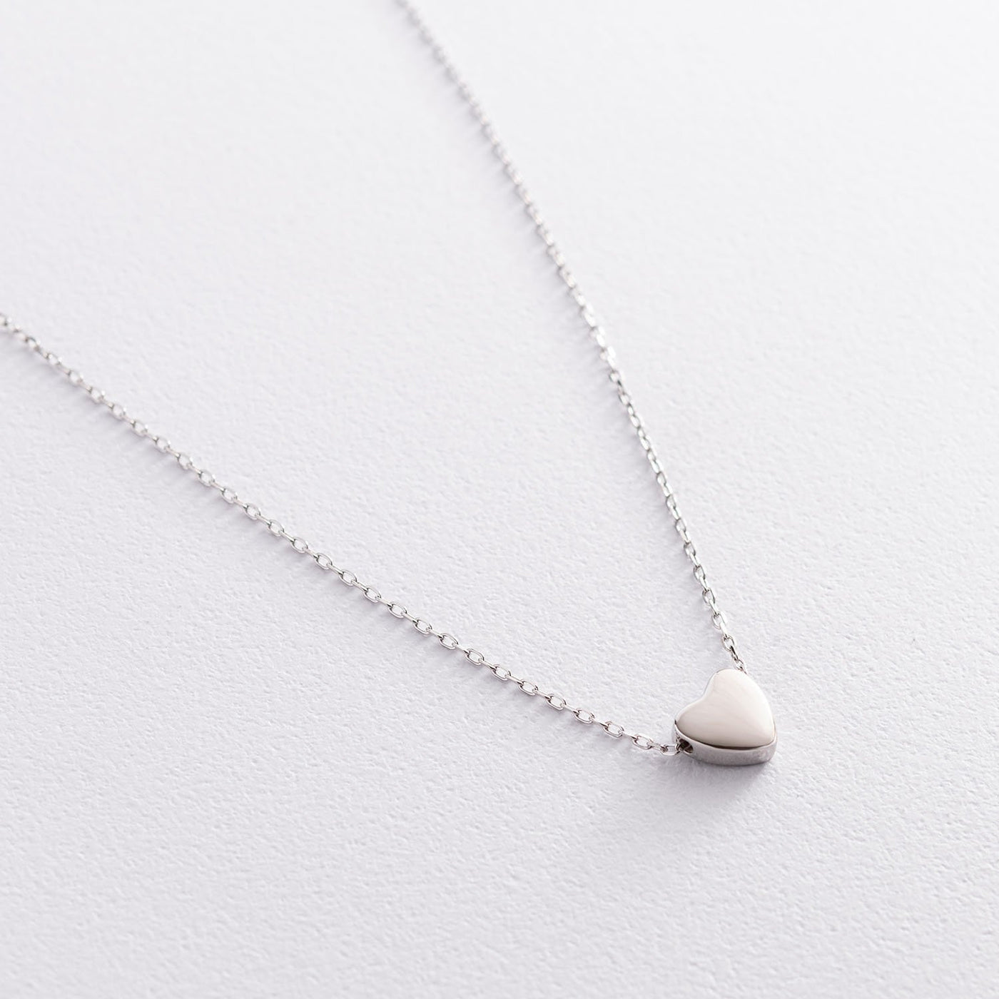 Silver heart necklace