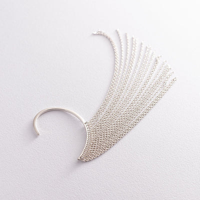 Silver ear cuff earring Uniqueness