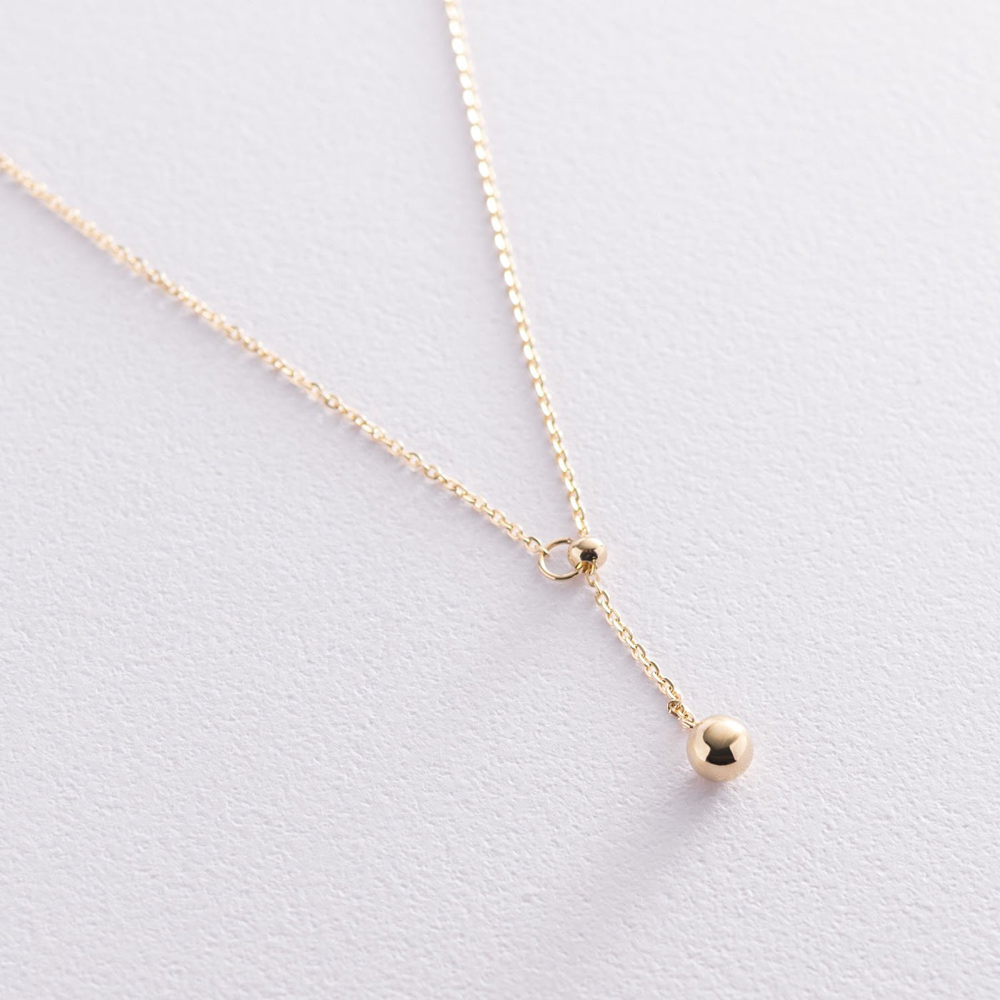 Yellow Gold Ball Necklace