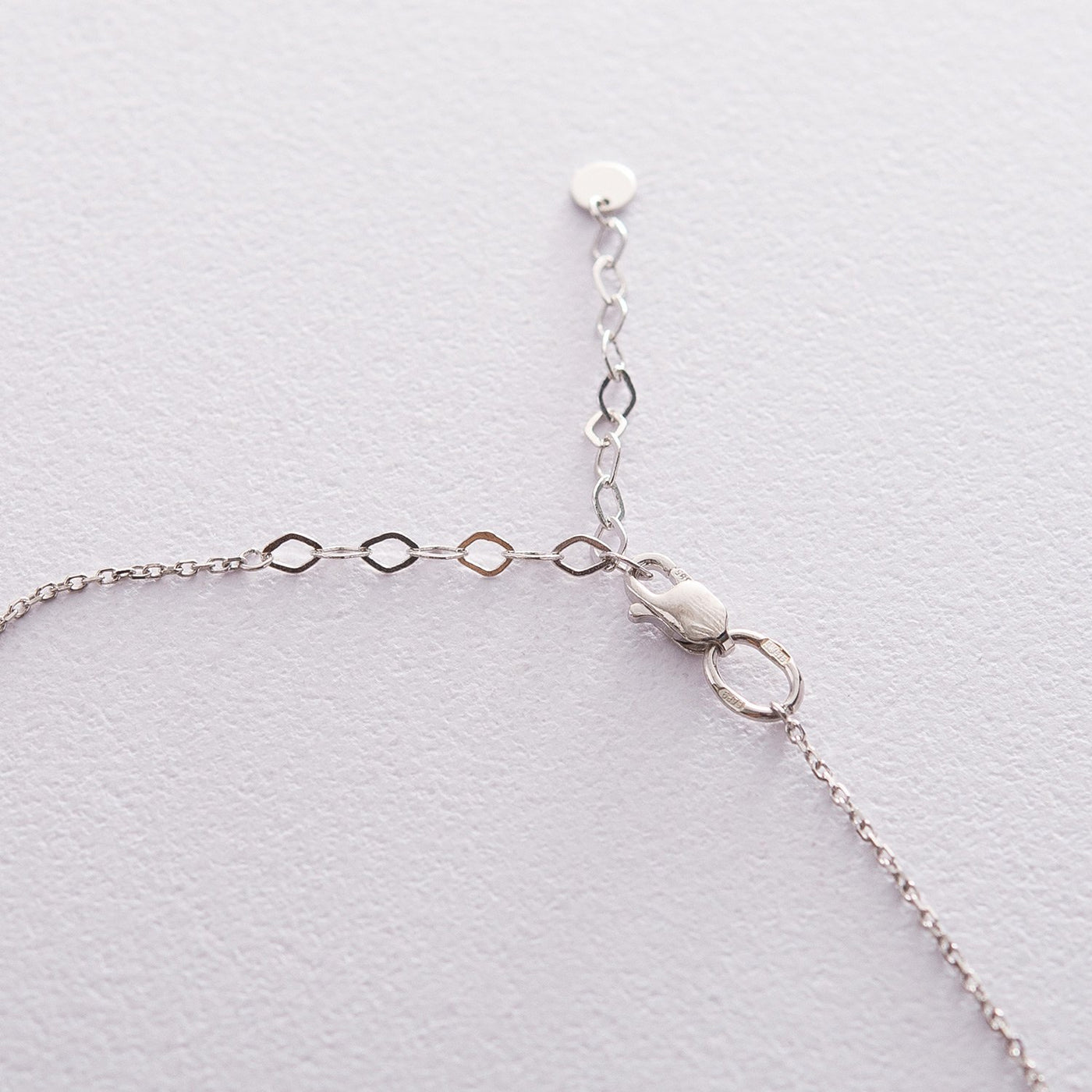 White Gold Clover Necklace