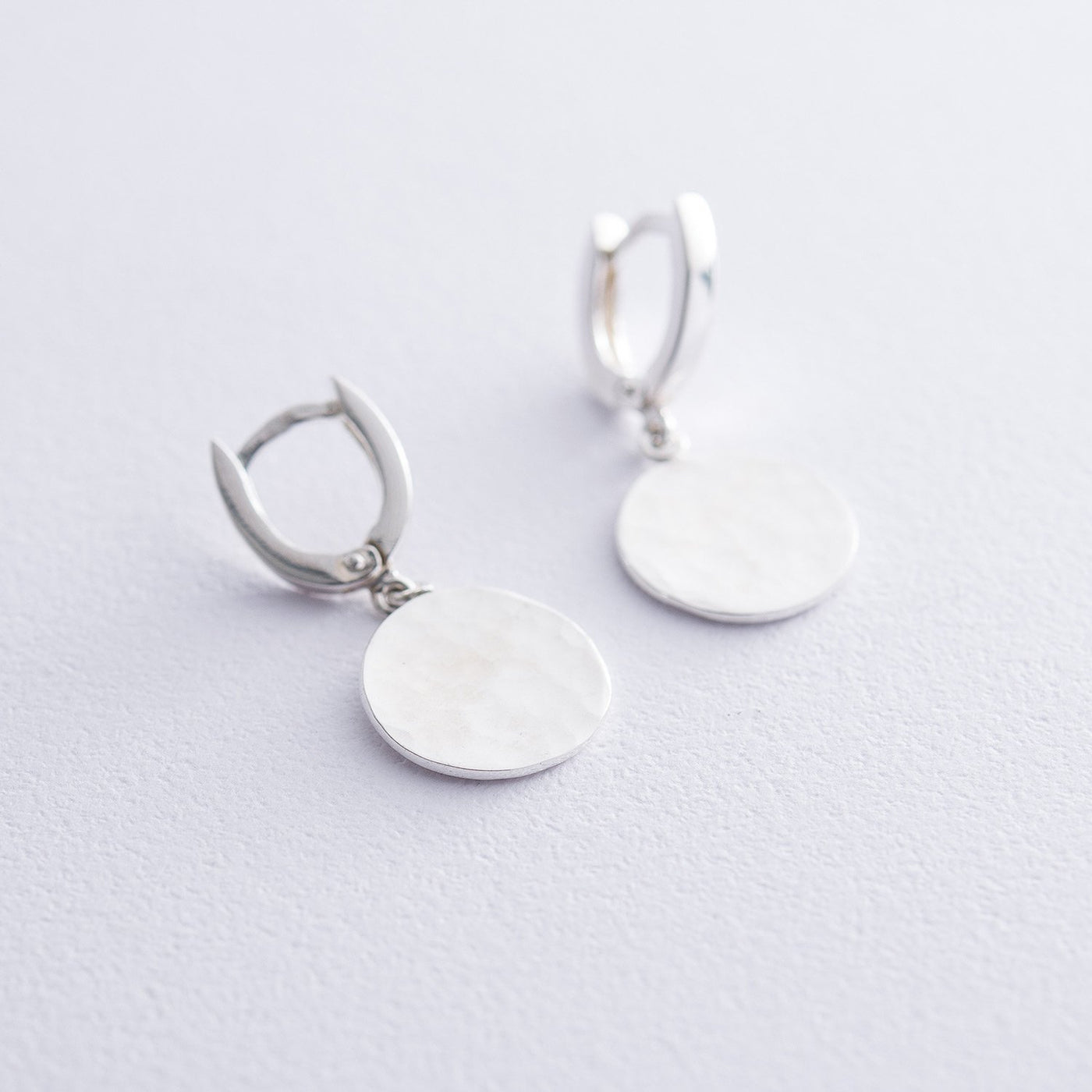 Silver earrings Sunbeams