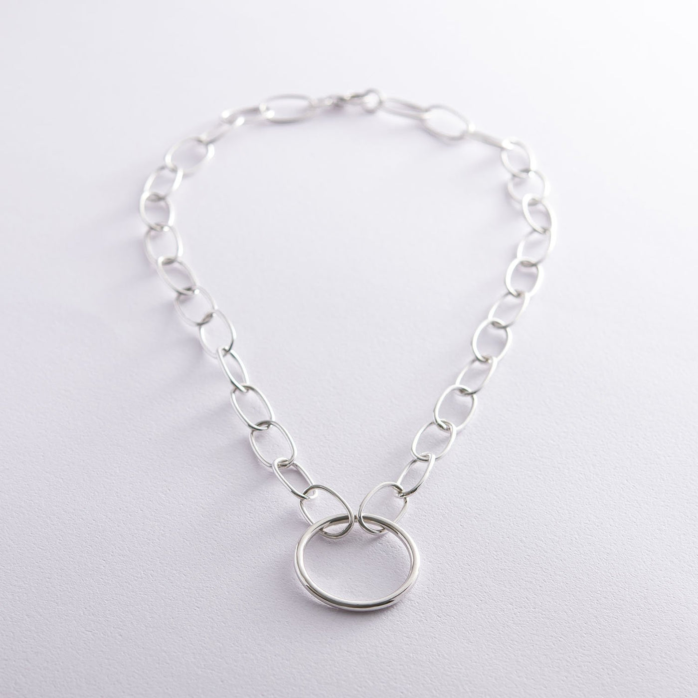 Silver Circle Necklace