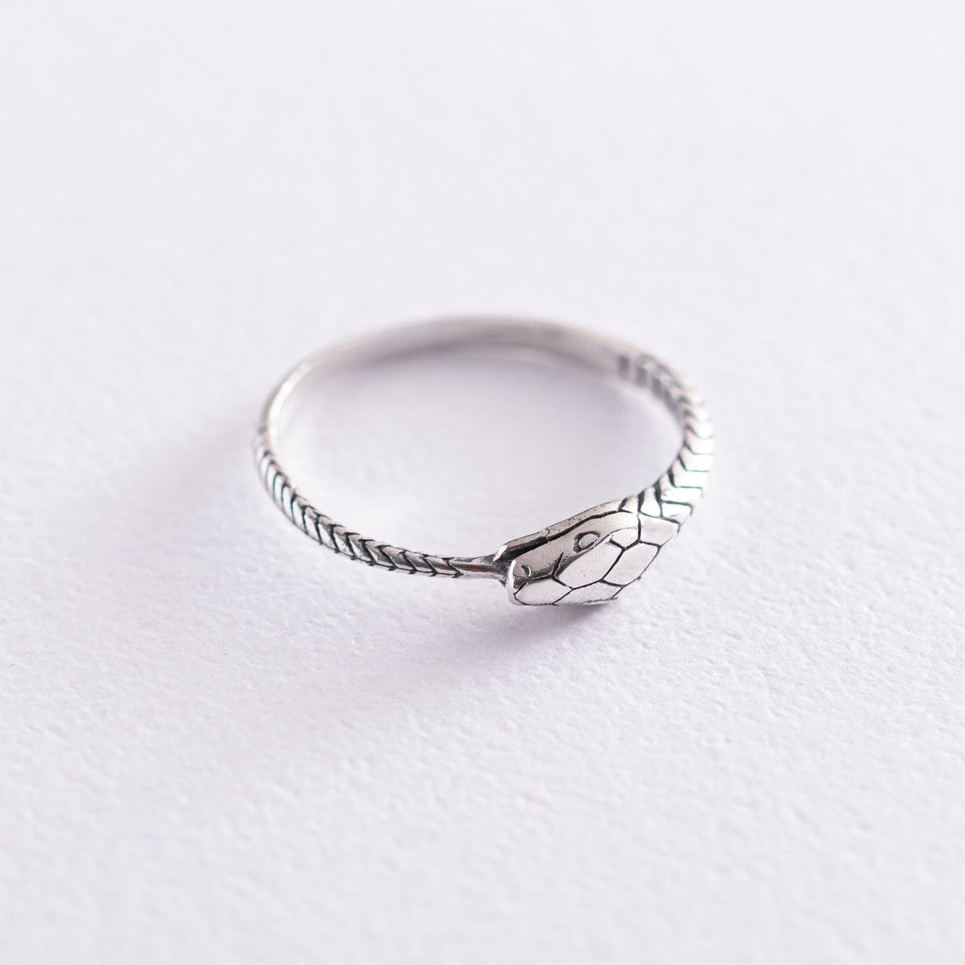 Silver Snake Ouroboros Ring