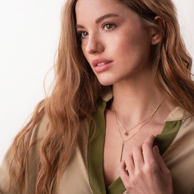 Yellow Gold Ball Chloe Necklace